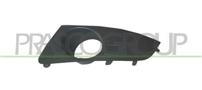 BUMPER GRILLE LEFT-BLACK-WITH FOG LAMP HOLE