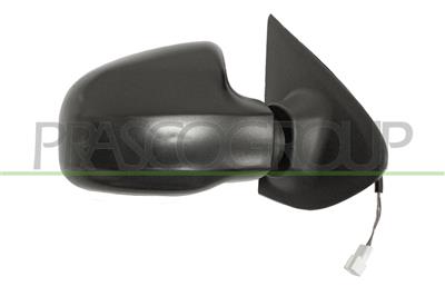ESPEJO DERECHO ELECTRICO-NEGRO-TERMICO-CON SONDA-CONVEXO/CROMADO