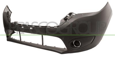 FRONT BUMPER-BLACK-TEXTURED FINISH-PREPARED FOR FOG LAMPS-WITH TOW HOOK COVER-WITH ABSORBER