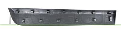 ZIERLEISTE TUER HINTEN LINKS-MIT CLIPS-SCHWARZ-GENARBT