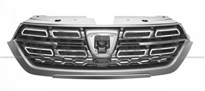 RADIATOR GRILLE-BLACK-WITH CHROME MOLDINGS