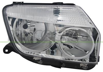 OPTICA DERECHA H1+H7-ELECTRICA-SIN MOTOR-CROMADO