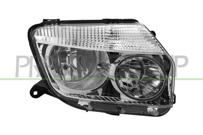 PROIETTORE DESTRO H1+H7-ELETTRICO-SENZA MOTORE-CROMATO