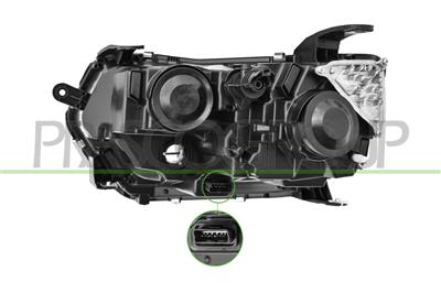 PROIETTORE DESTRO H1+H7-ELETTRICO-SENZA MOTORE-LED