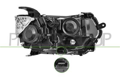 HEADLAMP LEFT H1+H7-ELECTRIC-WITHOUT MOTOR-LED