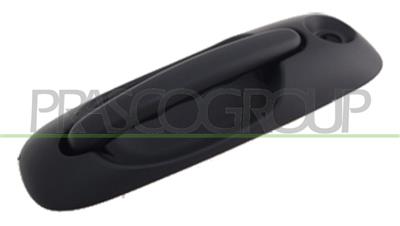 FRONT DOOR HANDLE LEFT-OUTER-SMOOTH-BLACK-WITH KEY HOLE