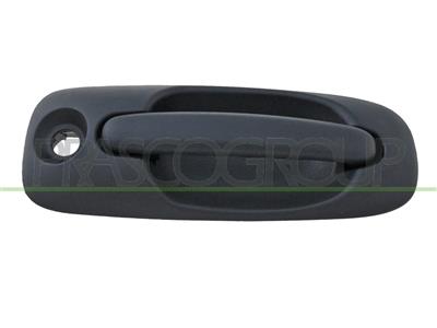 FRONT DOOR HANDLE RIGHT-OUTER-BLACK-WITH KEY HOLE