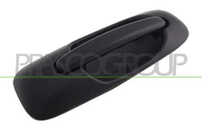 POIGNEE EXTERIEURE PORTE COULISSANTE GAUCHE-NOIRE/LISSE SANS TROU BARILLET