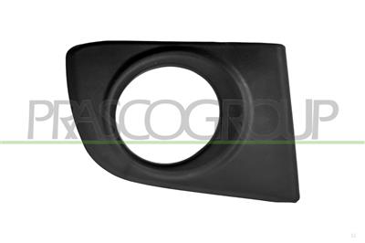 BUMPER GRILLE RIGHT-BLACK-WITH FOG LAMP HOLE