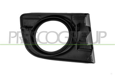 BUMPER GRILLE LEFT-BLACK-WITH FOG LAMP HOLE