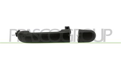 FRONT/REAR DOOR HANDLE RIGHT-OUTER-SMOOTH-BLACK-WITHOUT KEY HOLE