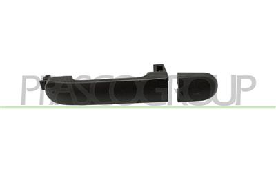 FRONT/REAR DOOR HANDLE LEFT-OUTER-SMOOTH-BLACK-WITHOUT KEY HOLE