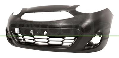 FRONT BUMPER-BLACK-SMOOTH FINISH TO BE PRIMED-WITH CUTTING MARKS FOR PDC