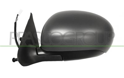 DOOR MIRROR LEFT-ELECTRIC-HEATED-FOLDABLE-PRIMED-CONVEX-CHROME