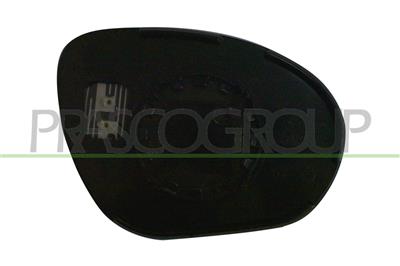 MIRROR GLASS BASE LEFT-HEATED-CONVEX-CHROME