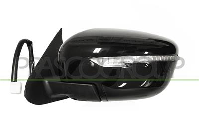 RETROVISEUR GAUCHE ELECTRIQUE-NOIR-AVEC FEU-RABATTABLE-CONVEXE/CHROME'