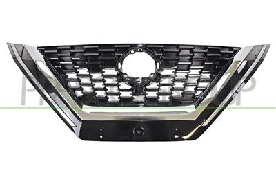 RADIATOR GRILLE-BLACK-GLOSSY-WITH CHROME MOLDING