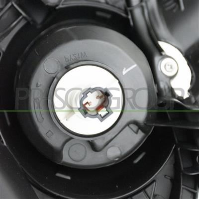 HEADLAMP RIGHT H4 ELECTRIC-WITHOUT MOTOR