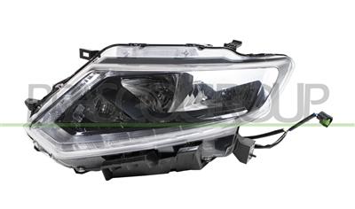 PROIETTORE DESTRO H9+H11-ELETTRICO-SENZA MOTORE-NERO-LED