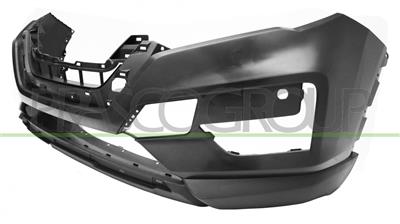 FRONT BUMPER-BLACK-SMOOTH FINISH TO BE PRIMED-WITH PDC-WITH CUTTING MARKS FOR PARK ASSIST AND HEADLAMP WASHERS