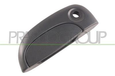 FRONT DOOR HANDLE LEFT-OUTER-BLACK-WITH KEY HOLE