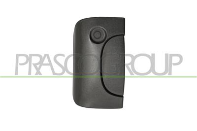 MANETA EXTERIOR PORTON ABATIBLE-SIN AGUJERO LLAVE-NEGRA