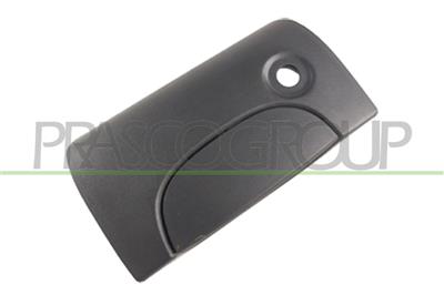MANETA EXTERIOR PORTON ABATIBLE-CON AGUJERO LLAVE-NEGRA