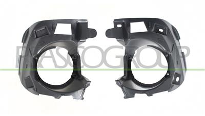 FRONT BUMPER PRIMED-PREPARED FOR FOG LAMPS-WITH TOW HOOK COVER-WITH FOG LAMP SET HOLDER (RIGHT+LEFT)