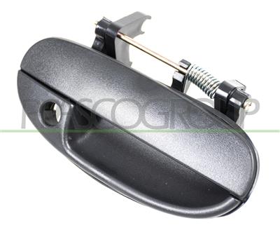 FRONT DOOR HANDLE RIGHT-OUTER-BLACK-WITH KEY HOLE