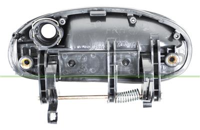 FRONT DOOR HANDLE RIGHT-OUTER-BLACK-WITH KEY HOLE
