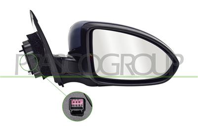 RETROVISORE DESTRO-ELETTRICO-CON PRIMER-TERMICO-CHIUDIBILE-CONVESSO-7 PINS