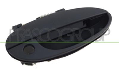 FRONT DOOR HANDLE RIGHT-OUTER-BLACK-WITH KEY HOLE