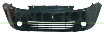FRONT BUMPER-BLACK-SMOOTH FINISH TO BE PRIMED-WITH FOG LAMP HOLE