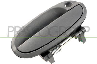 FRONT DOOR HANDLE RIGHT-OUTER-BLACK-WITH KEY HOLE