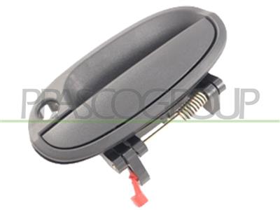 FRONT DOOR HANDLE LEFT-OUTER-BLACK-WITH KEY HOLE