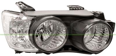 HEADLAMP RIGHT H7+H1 ELECTRIC-WITH MOTOR-WITH BLACK FRAME