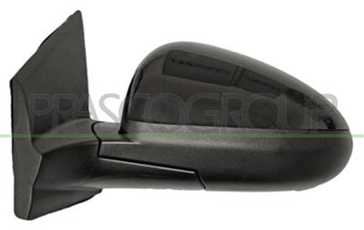 DOOR MIRROR RIGHT-ELECTRIC-BLACK-HEATED-CONVEX-CHROME
