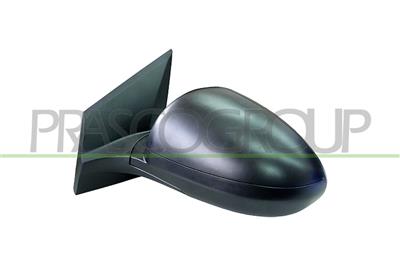 DOOR MIRROR LEFT-ELECTRIC-BLACK-HEATED-FOLDABLE-CONVEX/CHROME