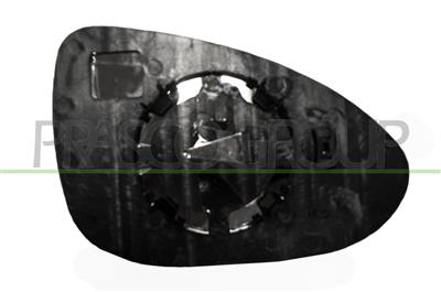 MIRROR GLASS BASE LEFT-CONVEX-CHROME