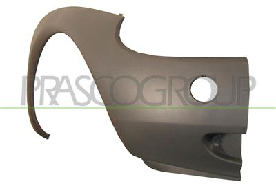 FRONT BUMPER CORNER RIGHT-BLACK