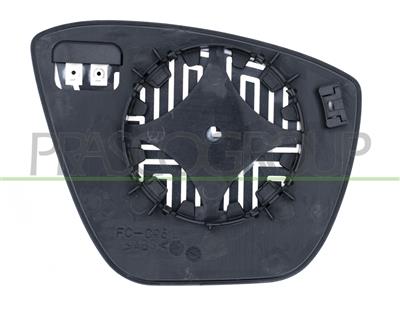 MIRROR GLASS BASE LEFT-HEATED-CONVEX