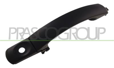 FRONT DOOR HANDLE LEFT-OUTER-BLACK-WITH KEY HOLE