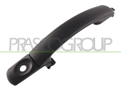 FRONT DOOR HANDLE LEFT-OUTER-BLACK-WITH KEY HOLE