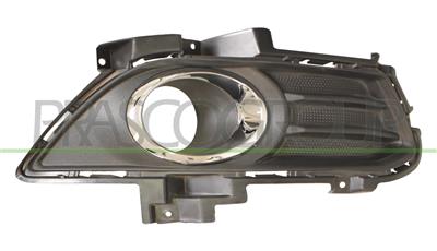 GRILLE DROITE NOIRE DE PARE-CHOCS-AVEC CADRE CHROME'