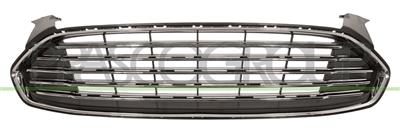 RADIATOR GRILLE-BLACK-WITH CHROME FRAME AND MOLDINGS