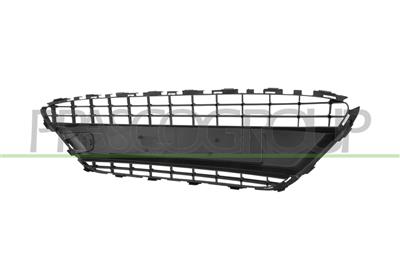 GRILLE CENTRALE DE PARE-CHOCS AVANT-NOIRE STRUCTURE'-AVEC TROUS CADRE-AVEC CACHE CROCHET