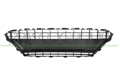 GRILLE CENTRALE DE PARE-CHOCS AVANT-NOIRE STRUCTURE'-AVEC TROUS CADRE-AVEC CACHE CROCHET