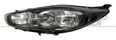 HEADLAMP LEFT H7+H15 ELECTRIC-WITH MOTOR-BLACK