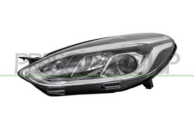 SCHEINWERFER LINKS-H7+H1-MIT LWR-MIT MOTOR-MIT TAGFAHRLICHT-VERCHROMT-LED