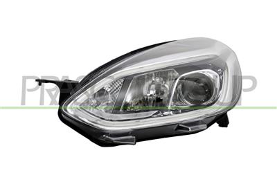 SCHEINWERFER LINKS-H7+H1-MIT LWR-MIT MOTOR-MIT TAGFAHRLICHT-VERCHROMT-LED